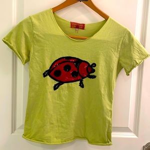 Ladybug sequin top. Women’s XS 🐞